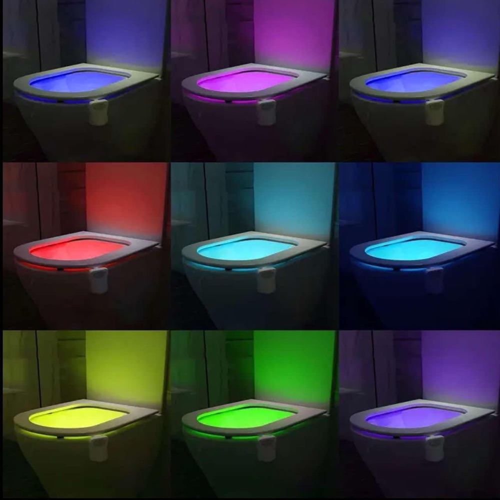 LED Motion Sensor Toilet Light - White - Picture 2 of 3